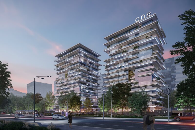 2025 One Floreasca Towers, 2 camere 62 mp, Prima Inchiriere, Parcare Subter